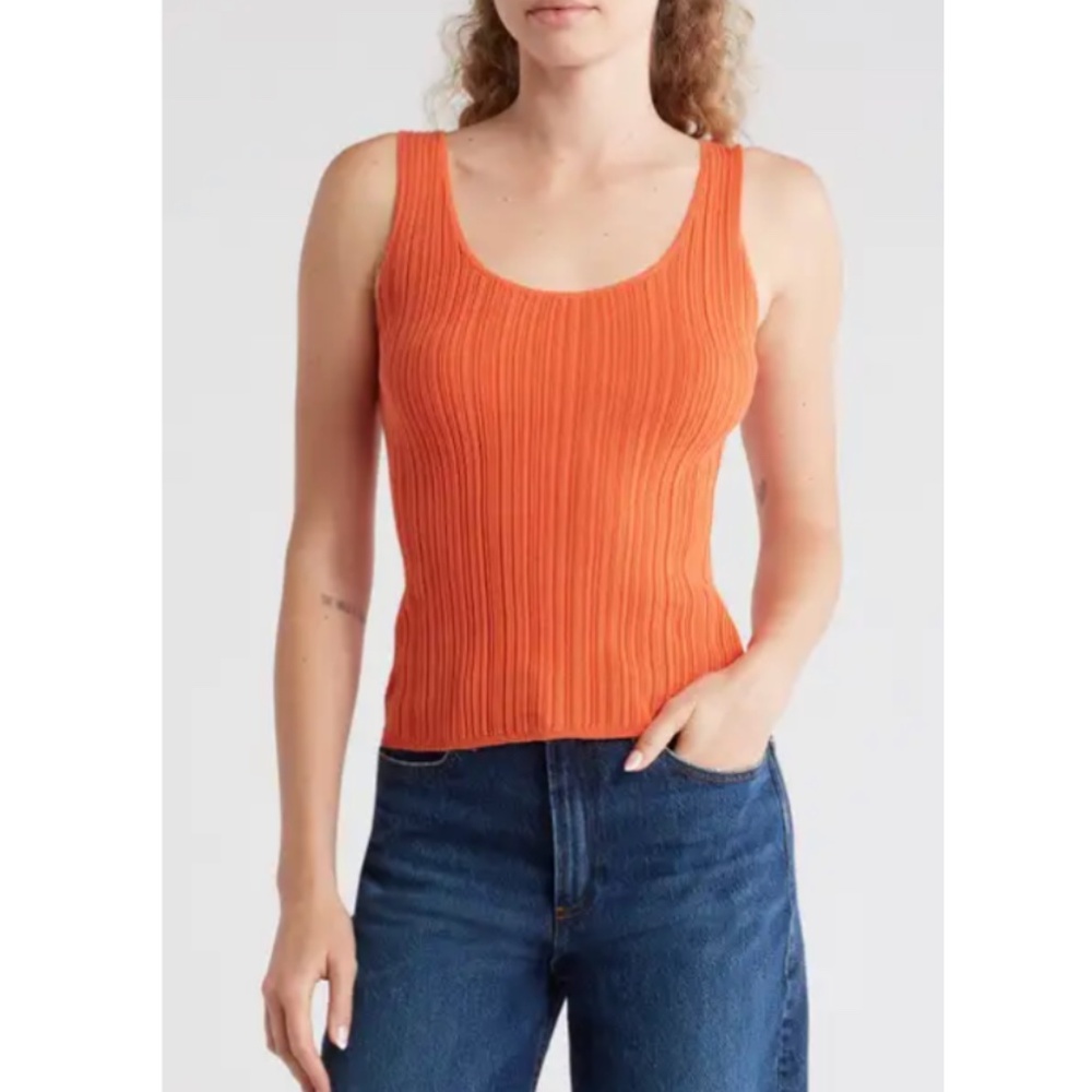 New🧡Vince Ribbed Sweater Tank